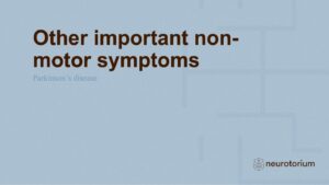 Parkinsons Disease - Non-Motor Symptom Complex and Comorbidities - slide 21